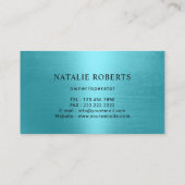住宅清掃メイドサービスモダンターコイズ 名刺 (裏面)