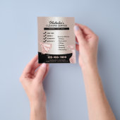 住宅清掃メイドサービスモダンバラ金ゴールド チラシ (手)