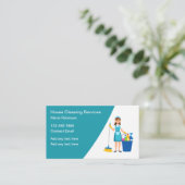 住宅清掃メイドサーモダンビス 名刺 (スタンド正面)