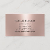 住宅清掃モダンバラ金ゴールドメイドサービス 名刺 (裏面)