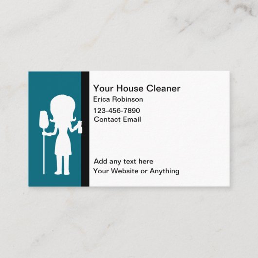 住宅清掃モダン名刺 名刺 (正面)