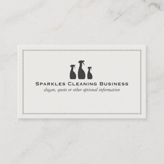 住宅清掃事業 名刺 (正面)