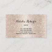 住宅清掃海軍モダン金ゴールドメイドサービス 名刺 (裏面)