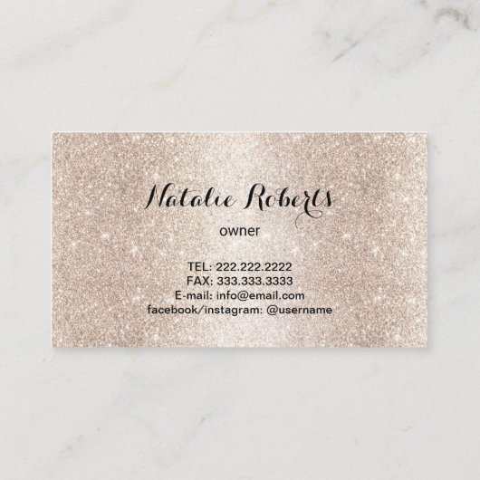 住宅清掃海軍モダン金ゴールドメイドサービス 名刺 (裏面)