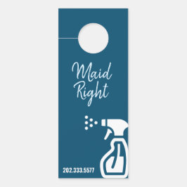 住宅清掃用ドアハンガー ドアノブサイン