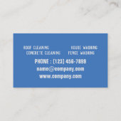 住宅清掃用フェンス動力洗浄機圧力洗浄 名刺 (裏面)