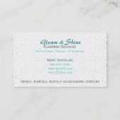 住宅清掃用名刺 名刺 (裏面)