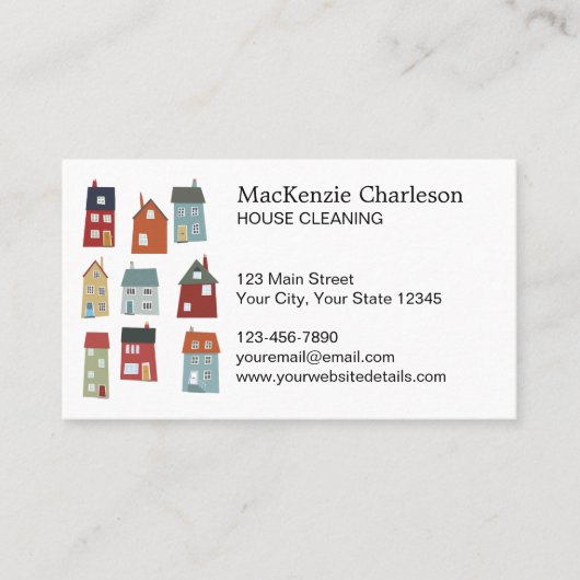 住宅清掃用名刺 名刺 (正面)