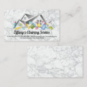 住宅清掃製品とサービス | メイド 名刺 (正面/裏面)