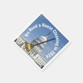 住宅清掃2024年選挙 スタンダードカクテルナプキン (角)