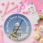 住宅清掃2024年選挙 ペーパープレート (パーティー)