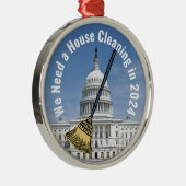 住宅清掃2024年選挙 メタルオーナメント (右)