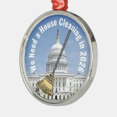 住宅清掃2026年選挙 メタルオーナメント (左)