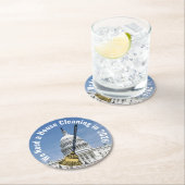 住宅清掃2026年選挙 ラウンドペーパーコースター (インサイチュ)