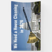 住宅清掃2026年選挙 横断幕 (縦)