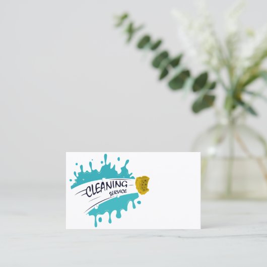 住宅清掃 名刺 (スタンド正面)