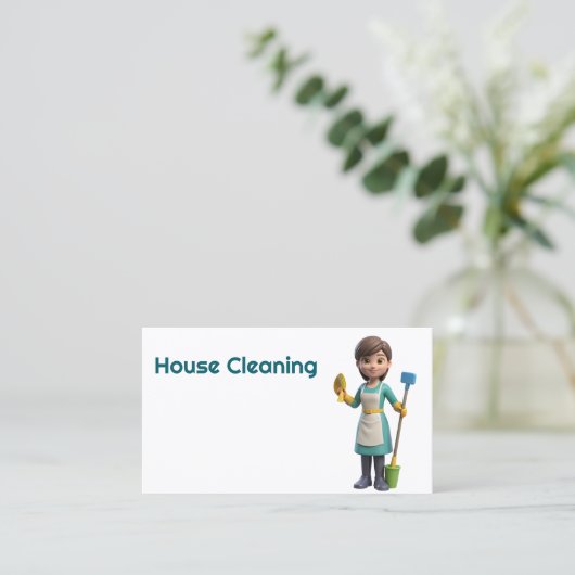 住宅清掃 名刺 (スタンド正面)