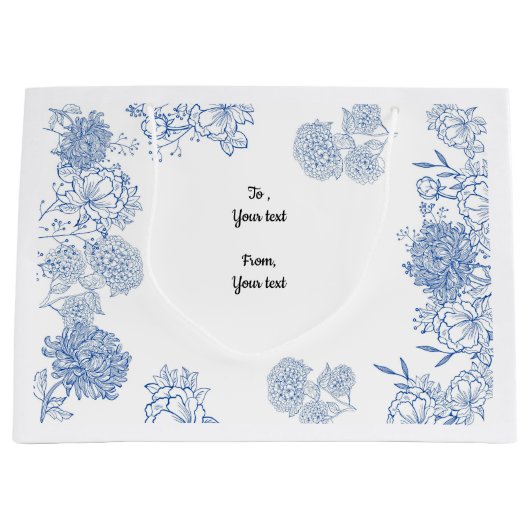 住宅温暖化抱き枕のカスタマイズ ラージペーパーバッグ (正面)