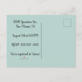 住宅温暖化招待状 インビテーションポストカード (裏面)