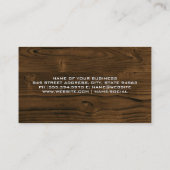 住宅物件 |木材 名刺 (裏面)