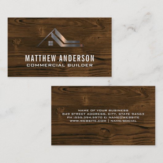 住宅物件 |木材 名刺 (正面/裏面)