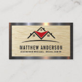 住宅物件 | 木目 名刺 (正面)