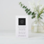 住宅用不動産仲介業者ヘッドショット金ゴールド紙 名刺 (スタンド正面)