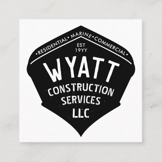 住宅用商船受託船 スクエア名刺 (正面)