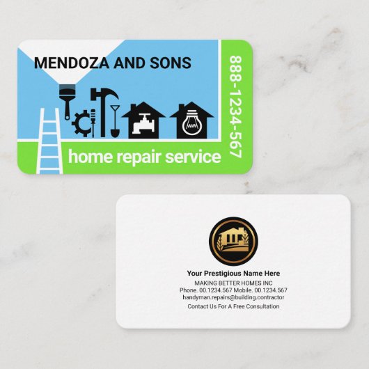 住宅用手押しツールの風景 名刺 (正面/裏面)