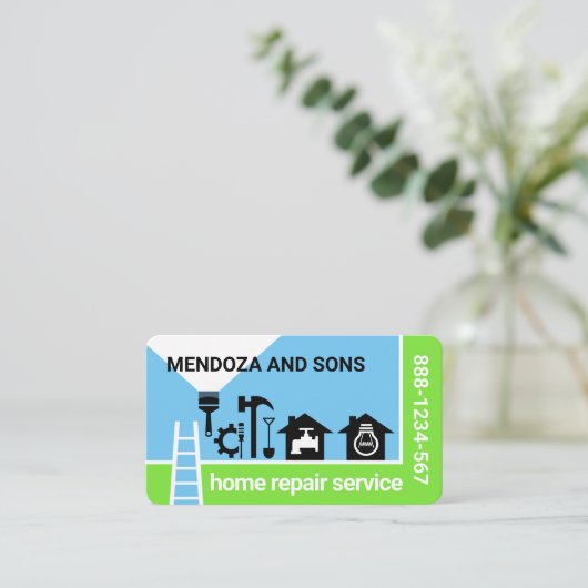 住宅用手押しツールの風景 名刺 (スタンド正面)