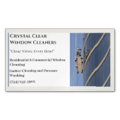 住宅用業務用清掃窓クリーナー マグネット名刺 (正面)