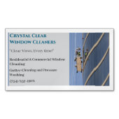 住宅用業務用清掃窓クリーナー マグネット名刺 (正面)