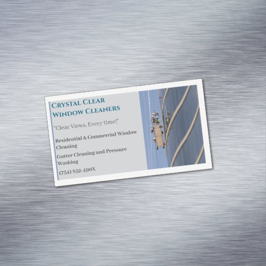 住宅用業務用清掃窓クリーナー マグネット名刺 (インサイチュ)