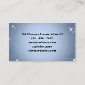 住宅用水スプラッシュ清掃業務名刺 名刺 (裏面)