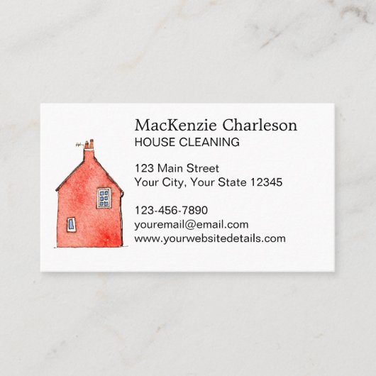 住宅用洗浄水カラー 名刺 (正面)