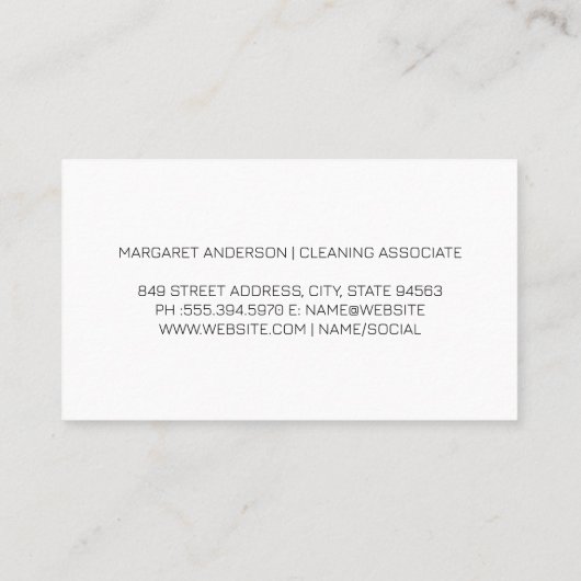 住宅用清掃具 | Qrコード 名刺 (裏面)