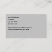 住宅用給排水衛生設備配管サービス名刺 名刺 (裏面)