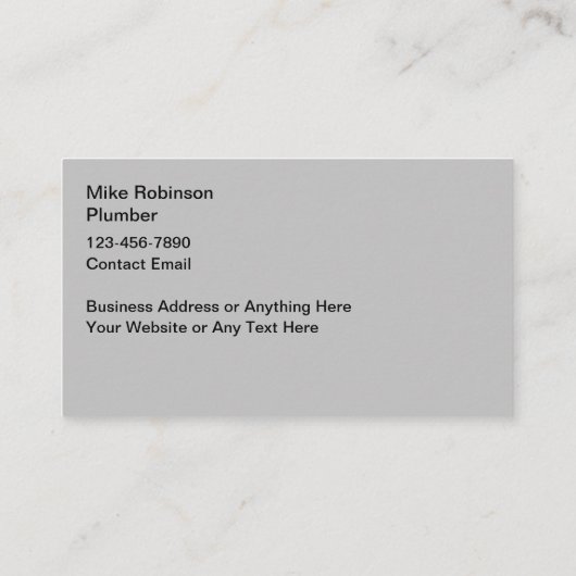 住宅用給排水衛生設備配管サービス名刺 名刺 (裏面)