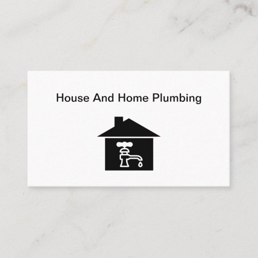 住宅用給排水衛生設備配管サービス名刺 名刺 (正面)