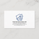 住宅用電路ホームリフォーム 名刺 (裏面)