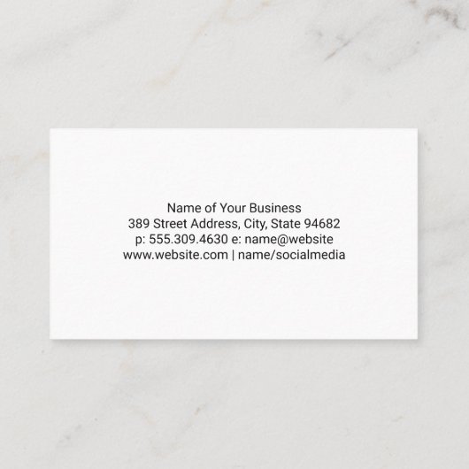 住宅用 | 商用建物 名刺 (裏面)