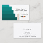 住宅画家ダークグリーンシェード 名刺 (正面/裏面)