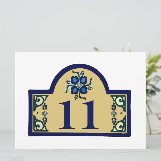 住宅番号変更文字磁石 (スタンド正面)