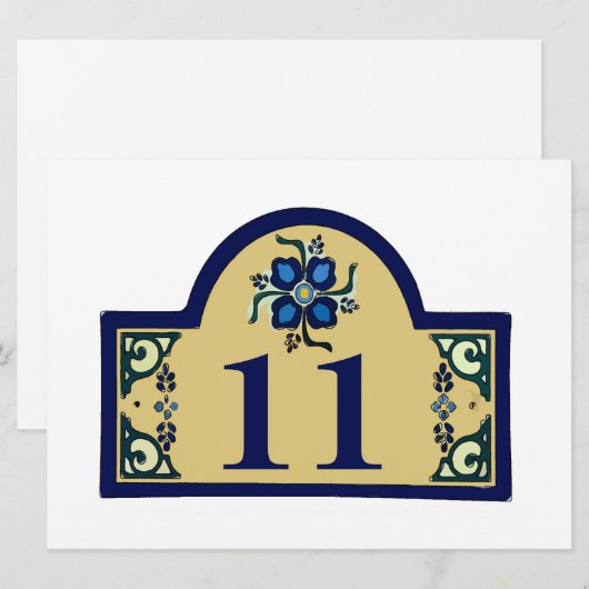 住宅番号変更文字磁石 (正面/裏面)