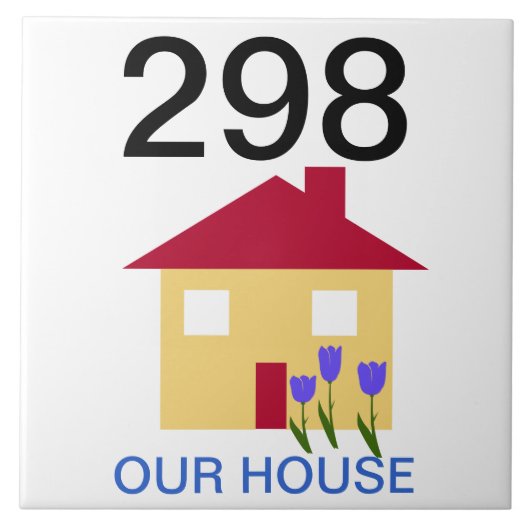 住宅番号 タイル (正面)