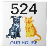 住宅番号 タイル (正面)