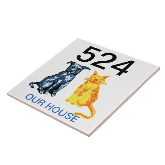 住宅番号 タイル (側面)