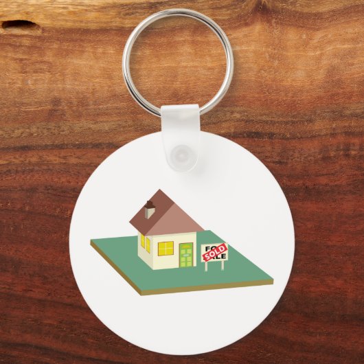 住宅販売 キーホルダー (正面)