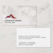 住宅 アイコン | エグゼクティブ マーブル 名刺 (正面/裏面)