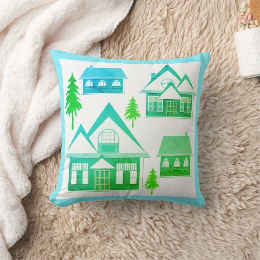 住宅 クッション (ブランケット)